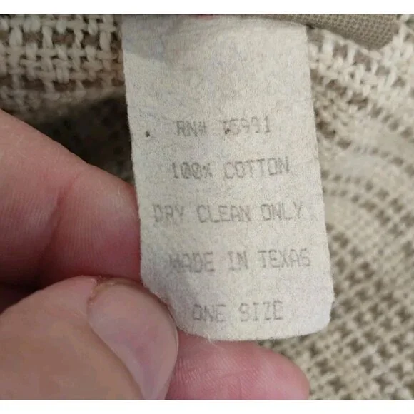 Western One Size Aztec Cowboy Women's All Cotton Jacket Raw Hem 2 Button Front - Picture 8 of 12